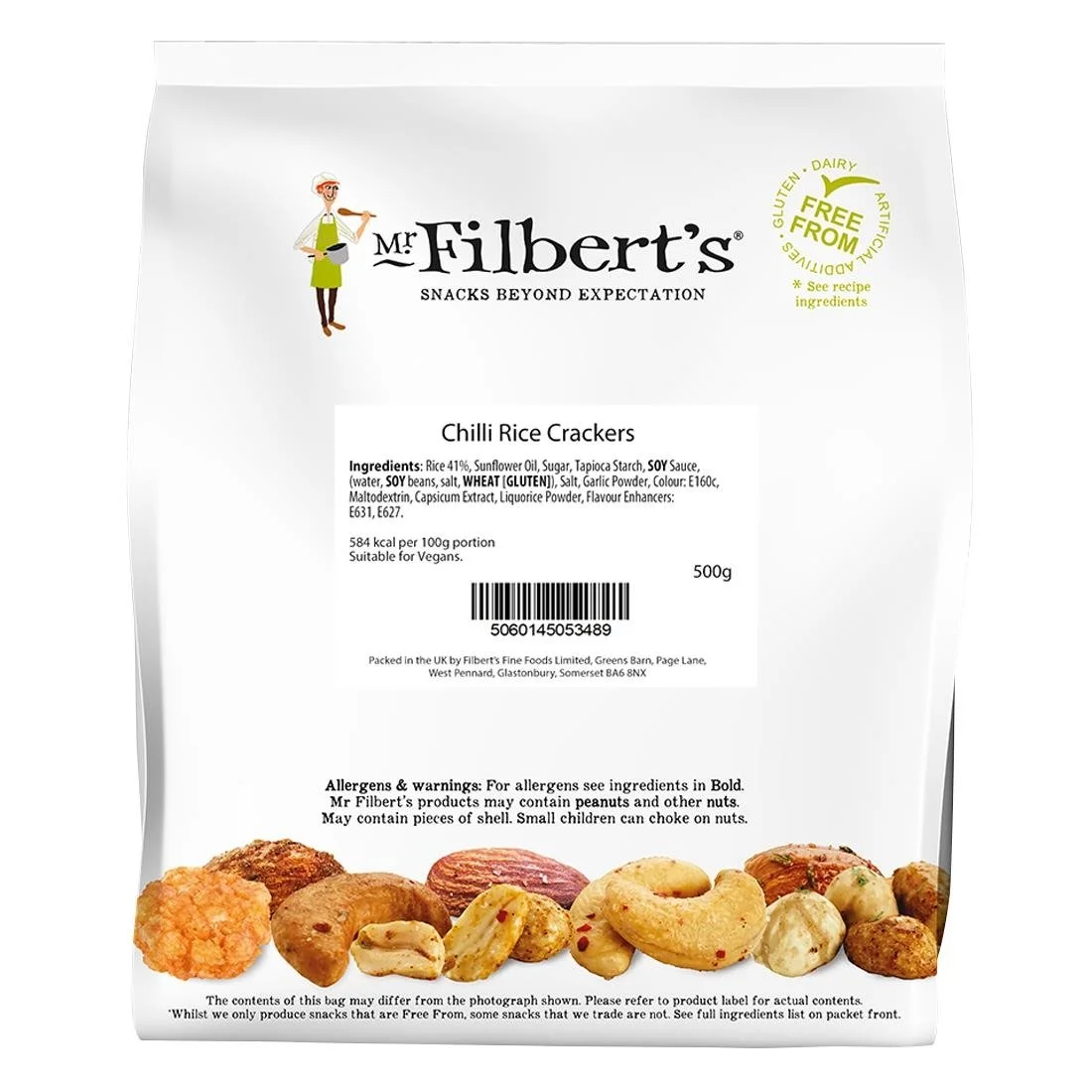 Mr Filbert's Loose Serve Catering Bag Sweet Chilli Rice Crackers 500g