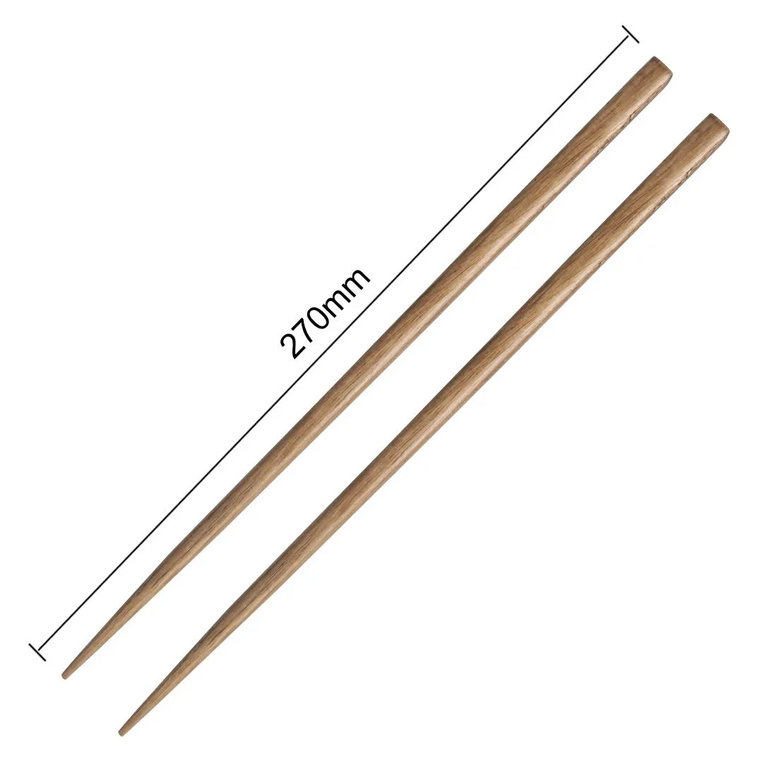 Olympia Miso Acacia Wood Chopsticks 270mm (12 Pack) - Image 4
