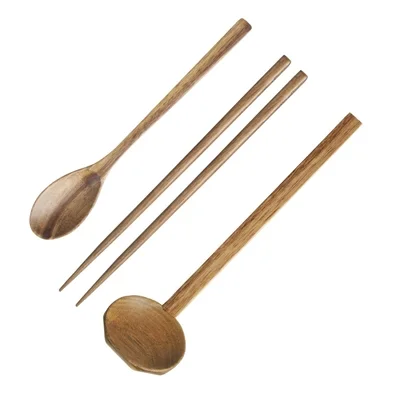 Olympia Miso Acacia Wood Chopsticks 270mm (12 Pack) - Image 5