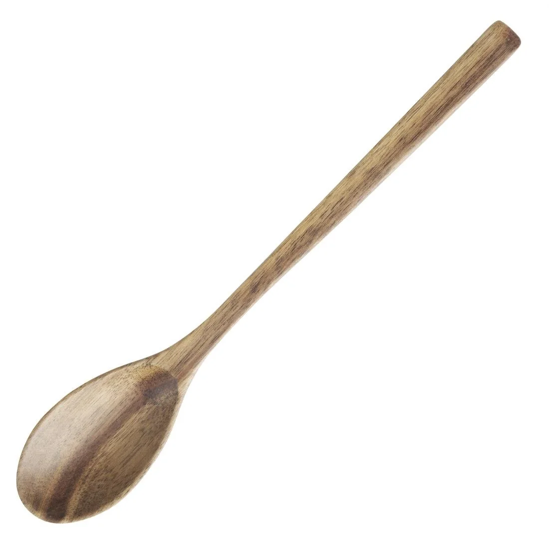 Olympia Miso Acacia Wood Ramen and Pho Spoon - 240mm (Box 6)