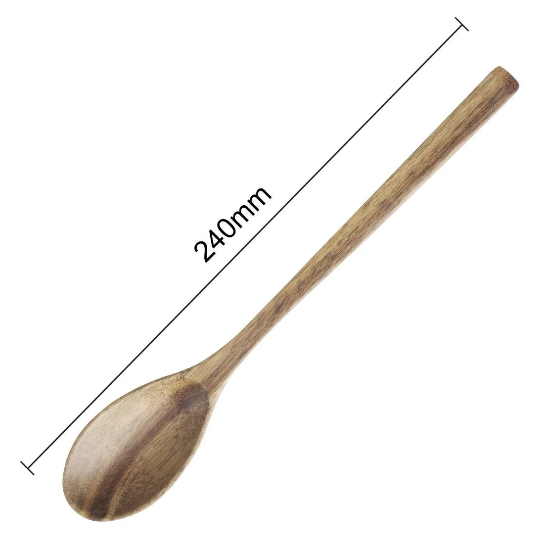 Olympia Miso Acacia Wood Ramen and Pho Spoon - 240mm (Box 6) - Image 4