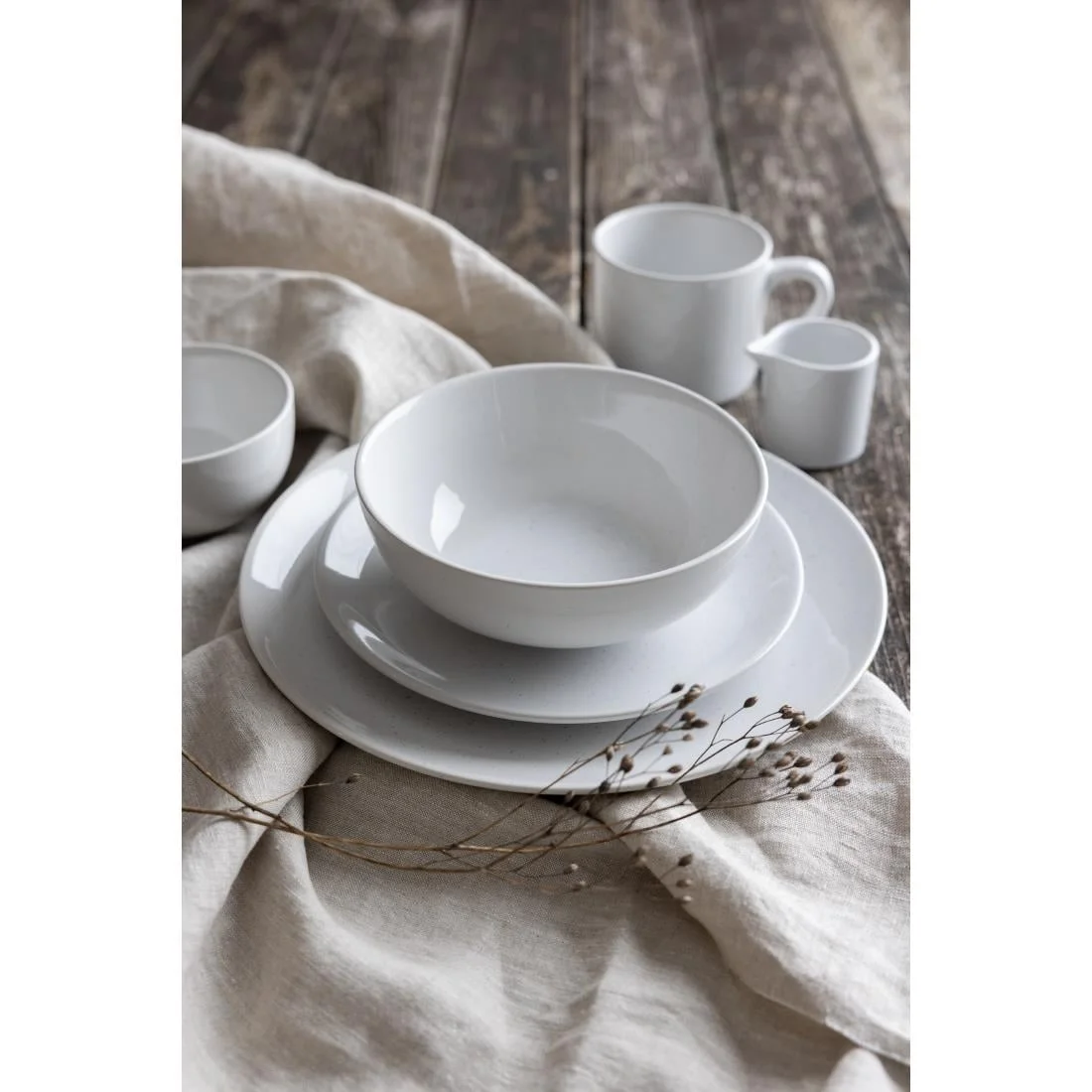 Olympia Origin Coupe Plates White 200mm (4 Pack) - Image 4