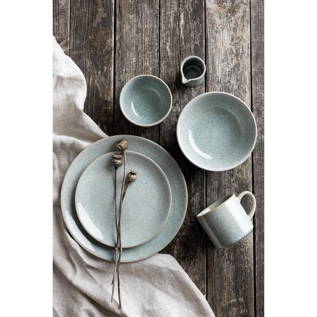 Olympia Origin Mugs Duck Egg Blue 300ml (4 Pack) - Image 3