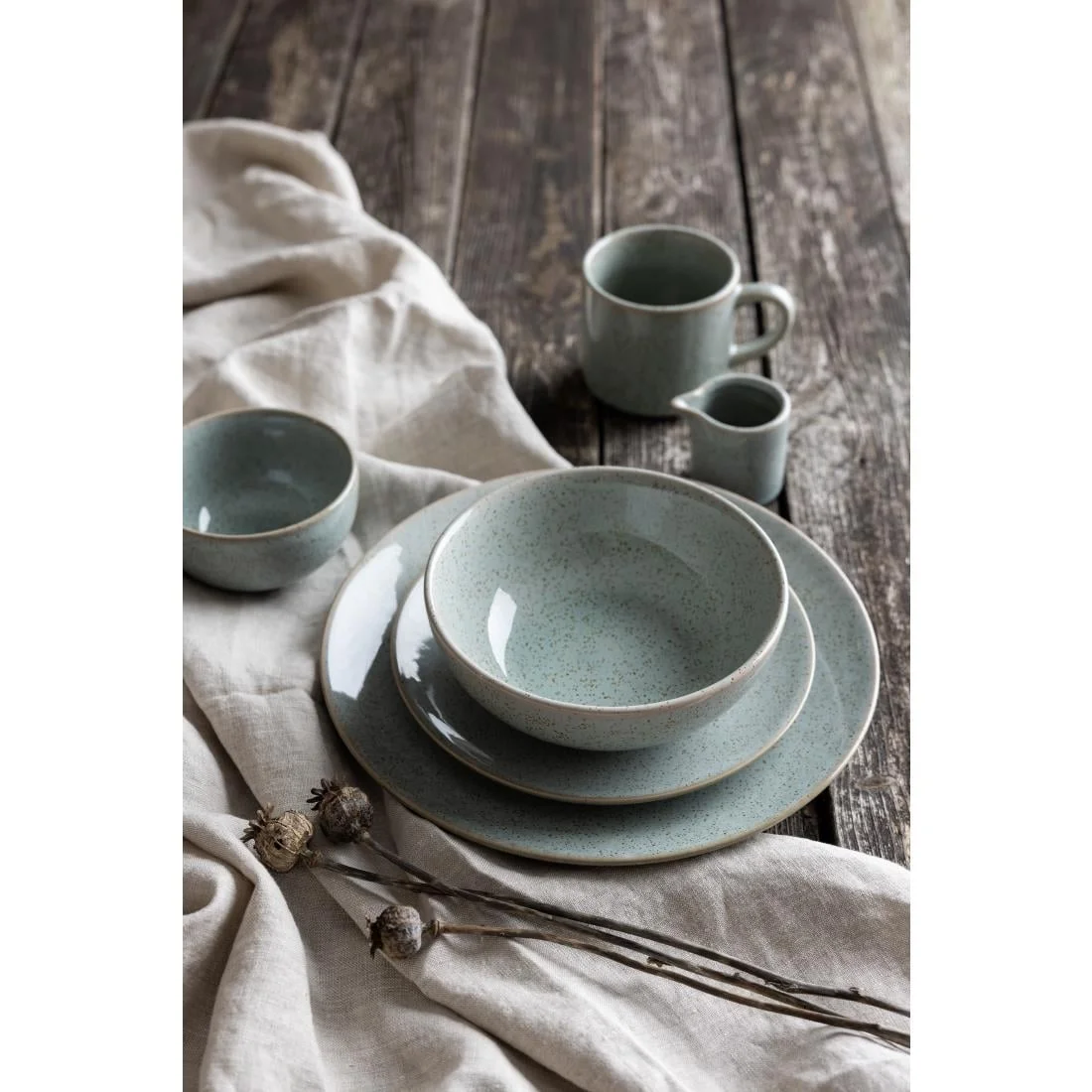 Olympia Origin Mugs Duck Egg Blue 300ml (4 Pack) - Image 5