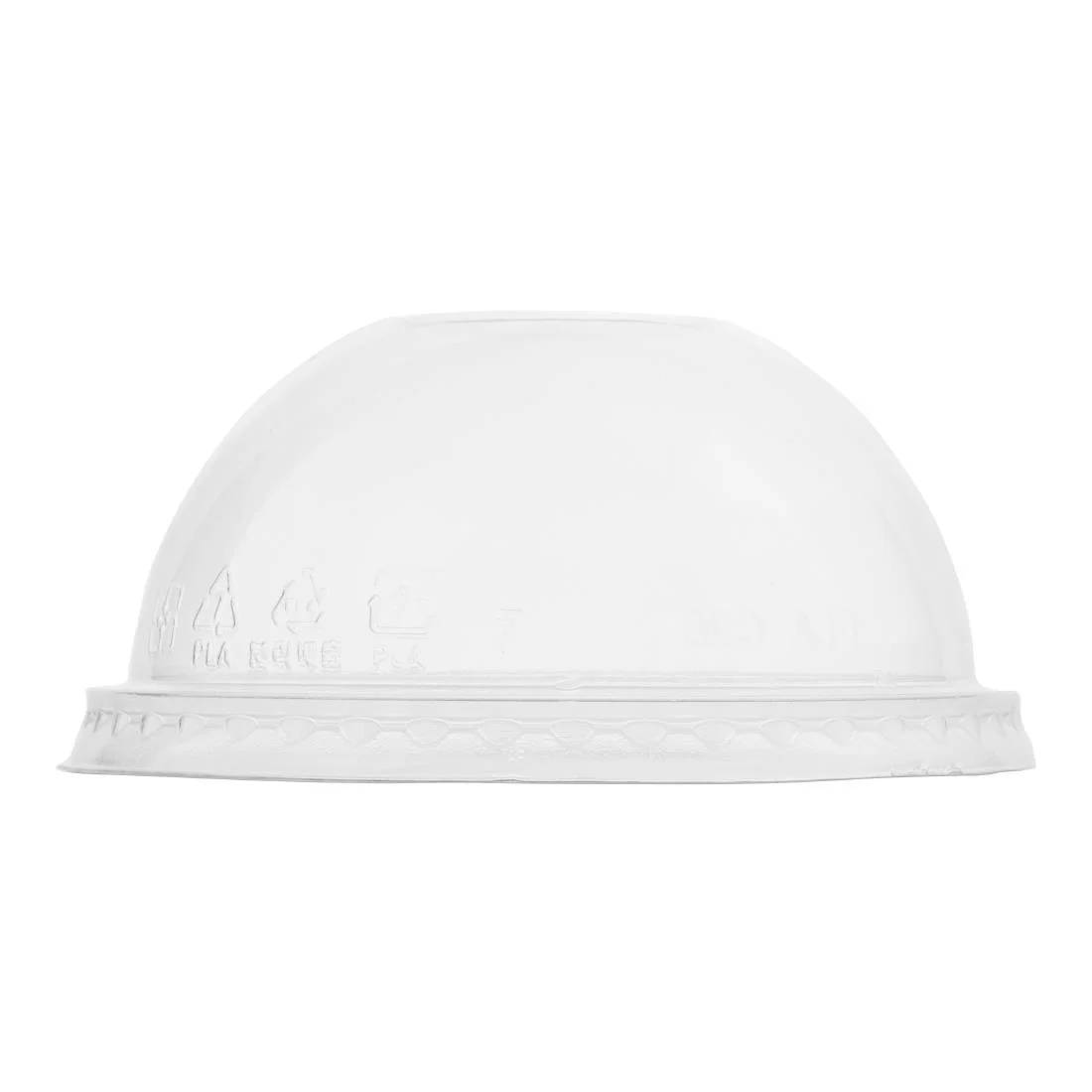 Vegware Domed PLA Lids No Hole 96-Series (1000 Pack)