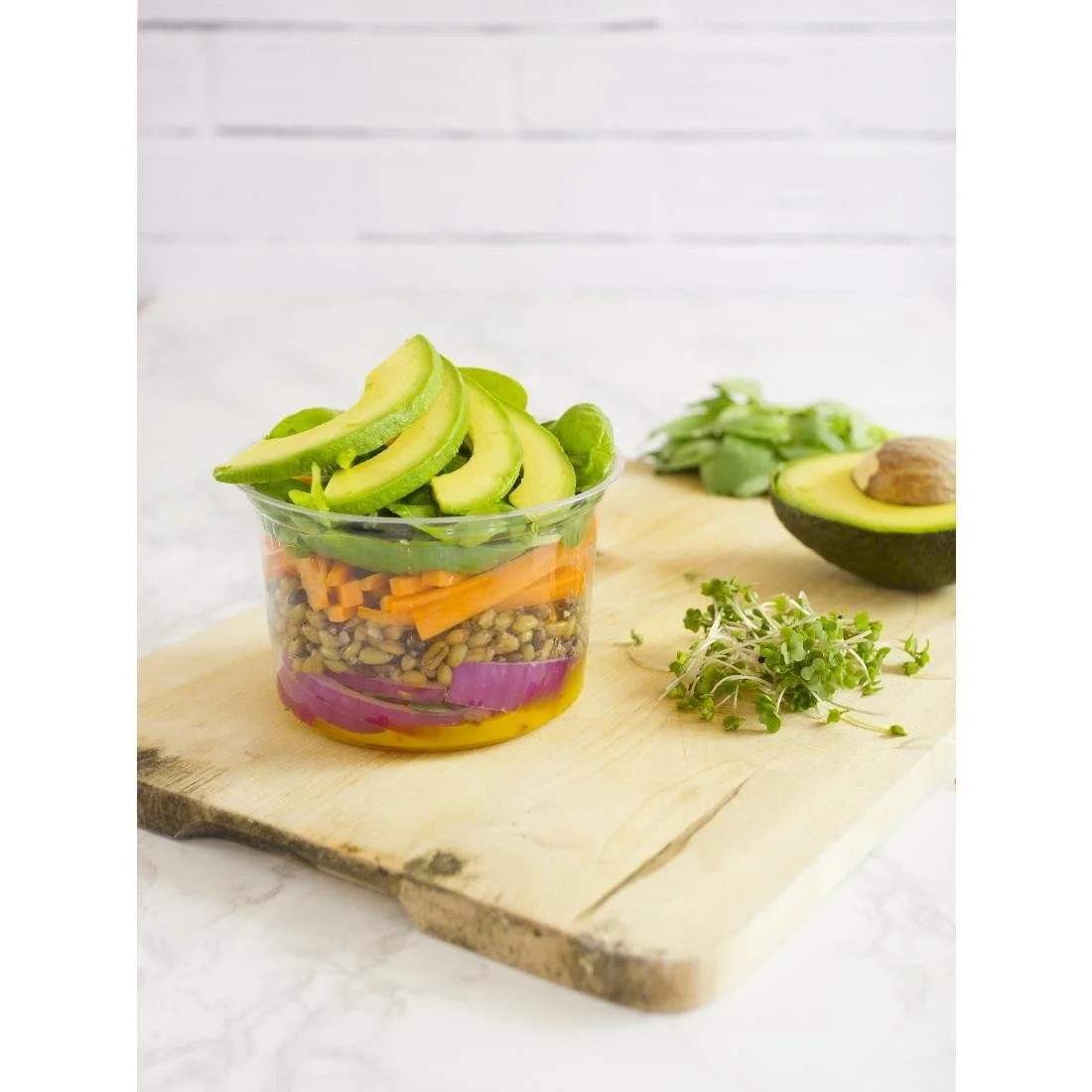 Vegware Round PLA Deli Pots 455ml (500 Pack) - Image 2