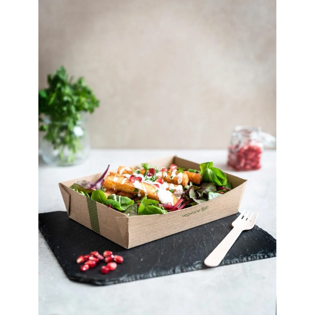 Vegware Microflute Food Trays Large 150x205mm (270 Pack) - Image 2