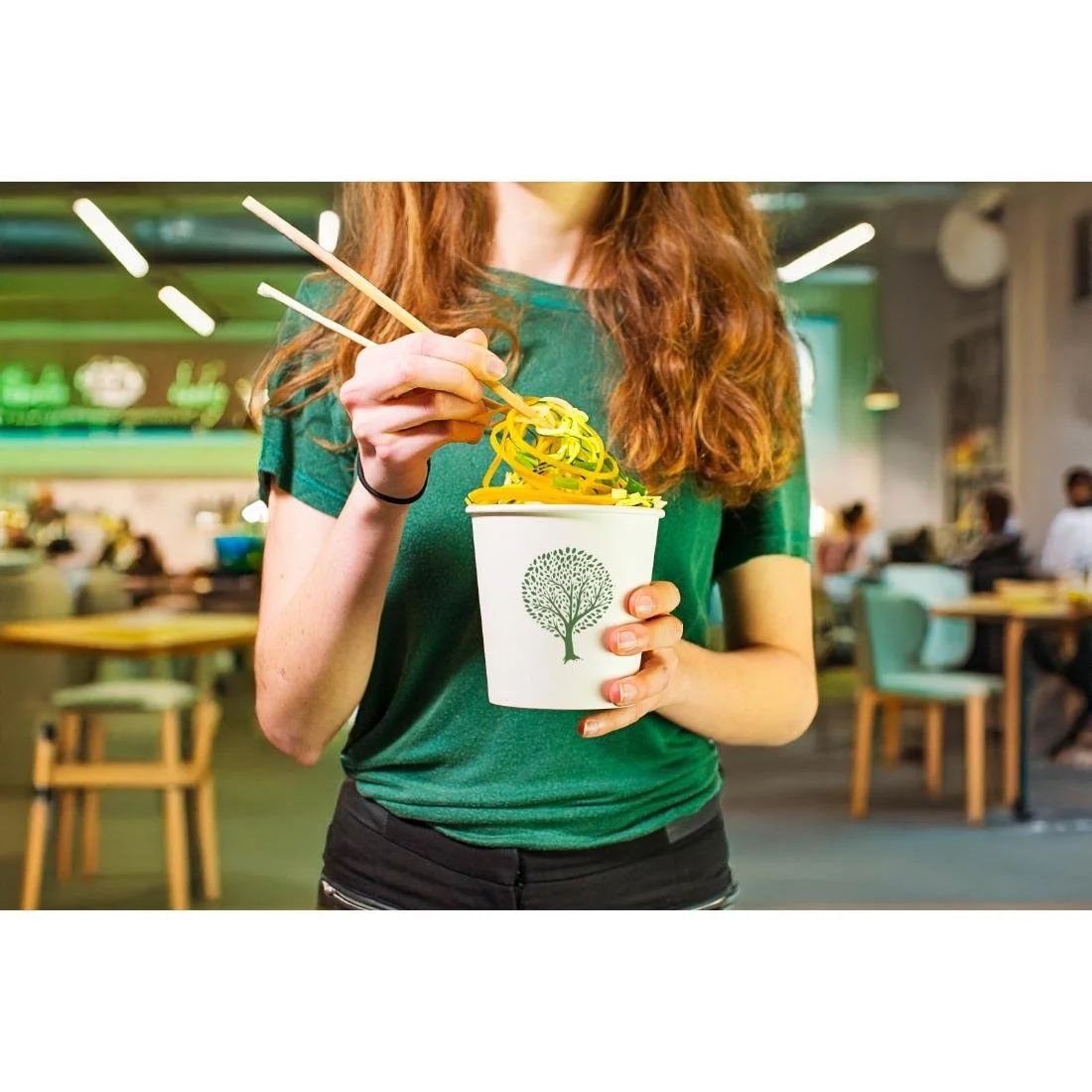 Vegware Soup Containers Green Tree 115-Series 682ml (500 Pack) - Image 2