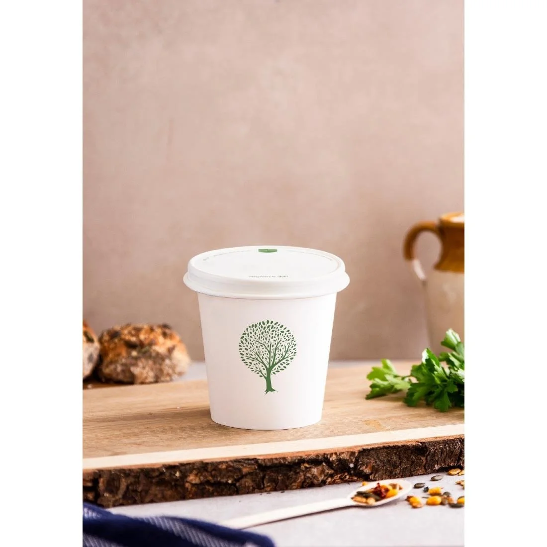 Vegware Soup Containers Green Tree 115-Series 682ml (500 Pack) - Image 4