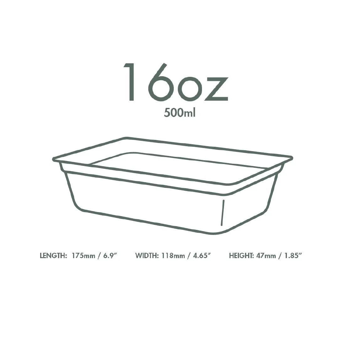 Vegware Nourish Moulded Fibre Takeaway Trays 500ml (500 Pack) - Image 4