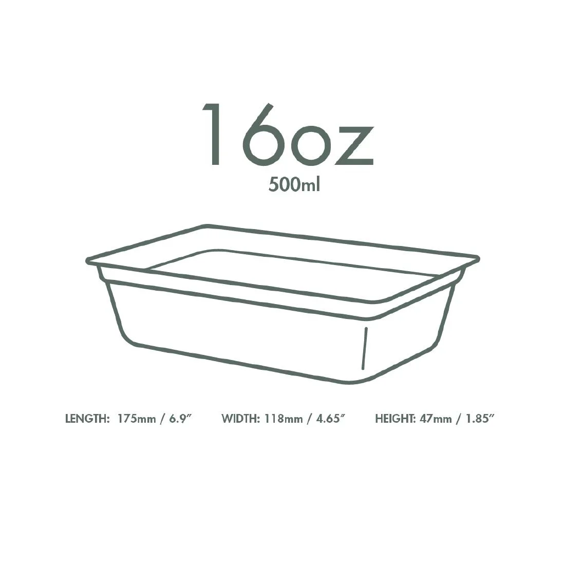 Vegware Nourish Moulded Fibre Takeaway Trays 500ml (500 Pack) - Image 4