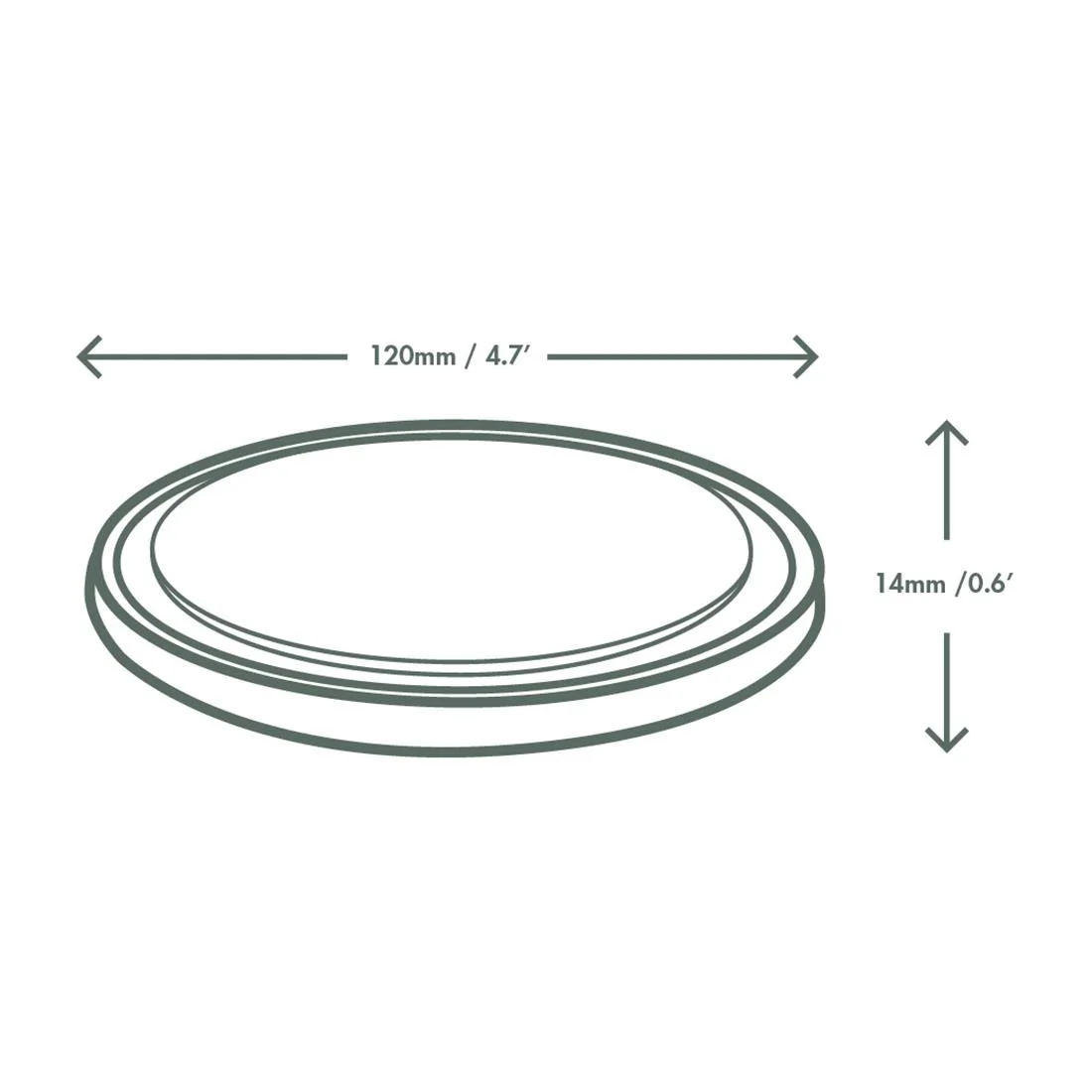 Vegware Round PLA Deli Pot Lids - Fits 8-32oz Pots (500 Pack) - Image 4