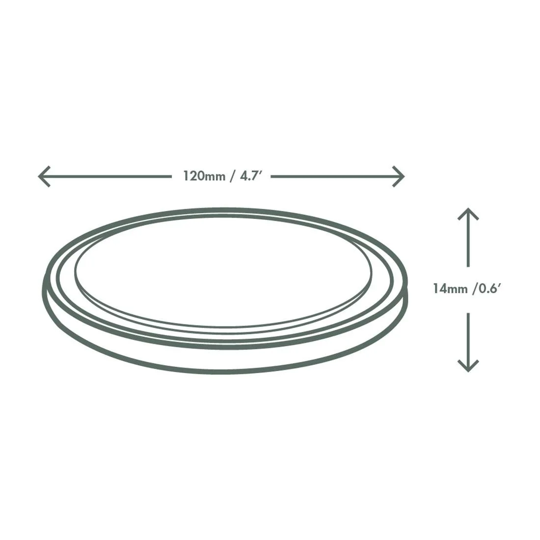 Vegware Round PLA Deli Pot Lids - Fits 8-32oz Pots (500 Pack) - Image 4
