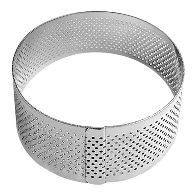 Vogue Perforated Round Cake Ring 80x35mm - Image 1