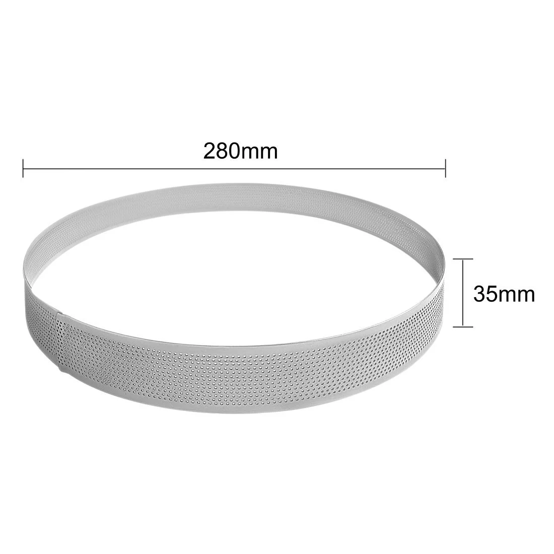 Vogue Perforated Round Cake Ring 280x35mm - Image 4