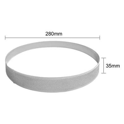 Vogue Perforated Round Cake Ring 280x35mm - Image 4
