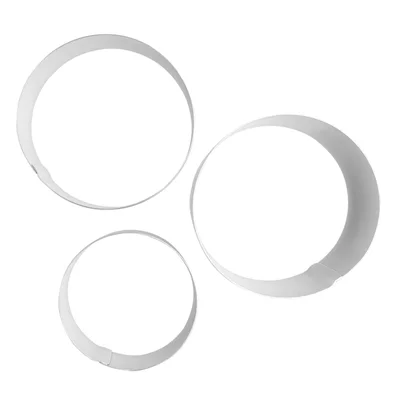 Nisbets Essentials St/St Mousse Rings (3 Pack) - Image 3