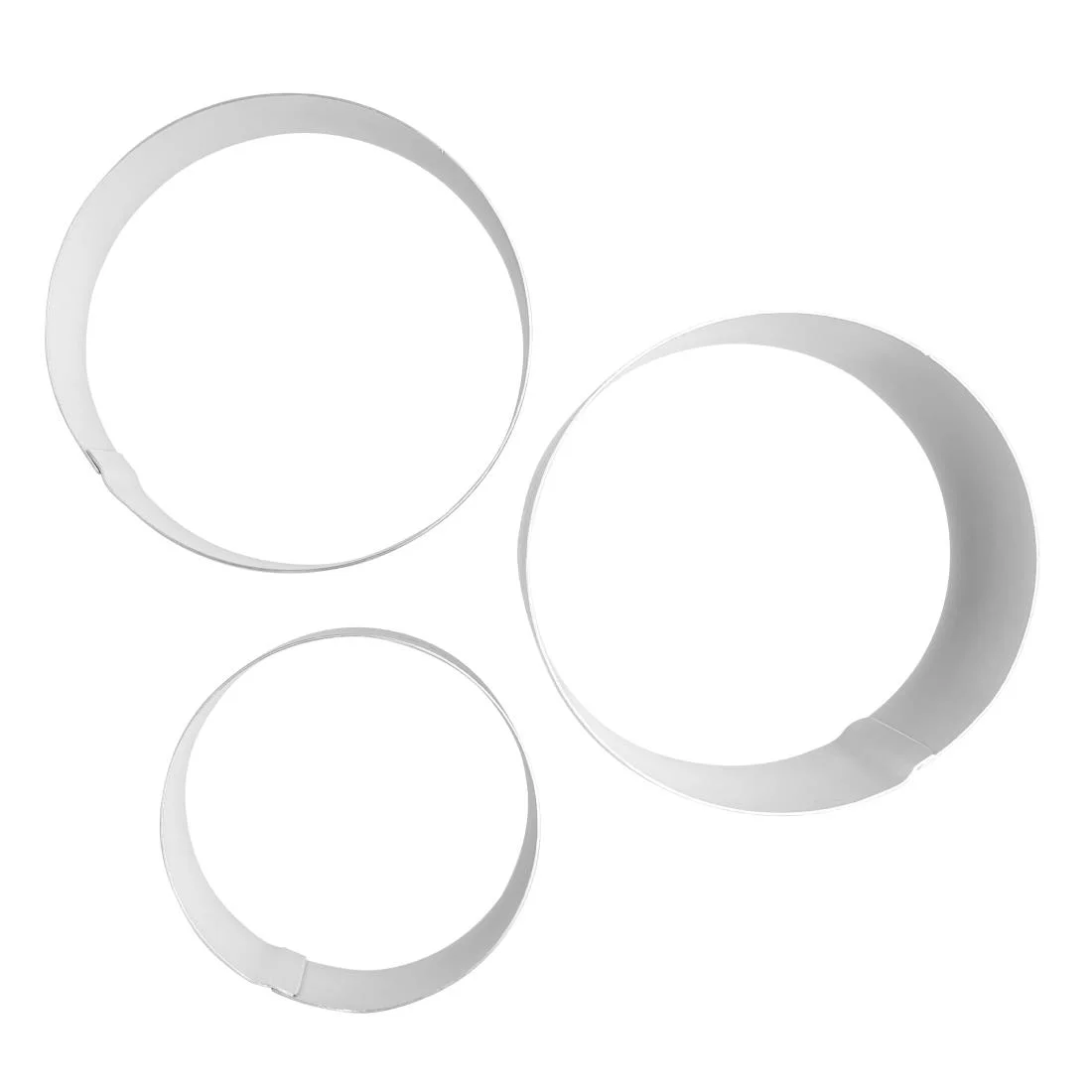 Nisbets Essentials St/St Mousse Rings (3 Pack) - Image 2