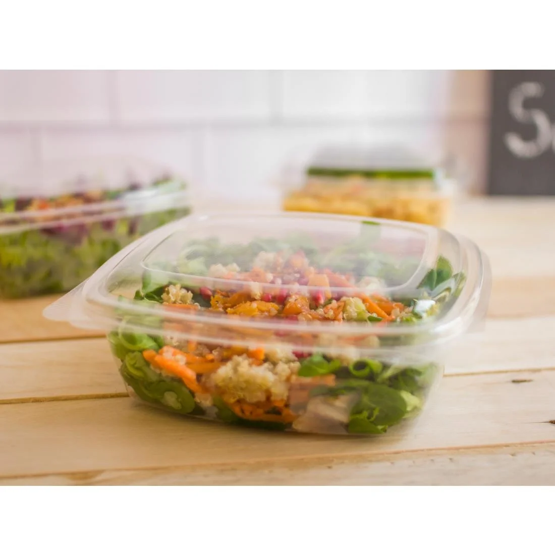 Vegware PLA Hinged Deli Containers 32oz (200 Pack) - Image 2