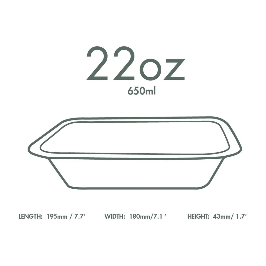 Vegware Gourmet Bagasse Bases Size 4 Natural 650ml (600 Pack) - Image 2