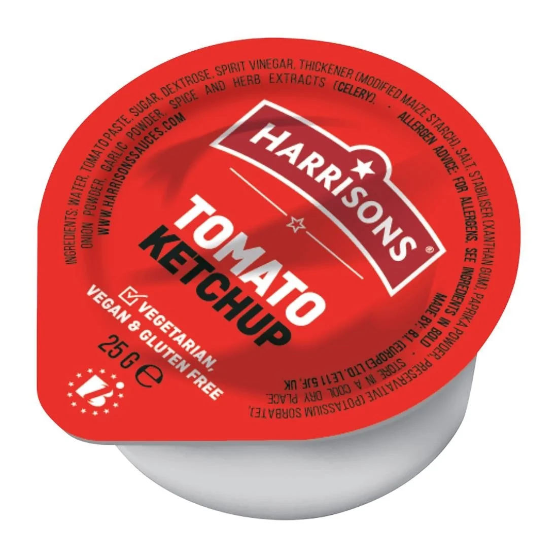 Harrisons Tomato Dip Pots 25g (100 Pack)