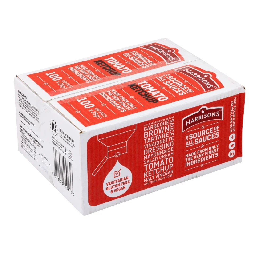 Harrisons Tomato Dip Pots 25g (100 Pack) - Image 5