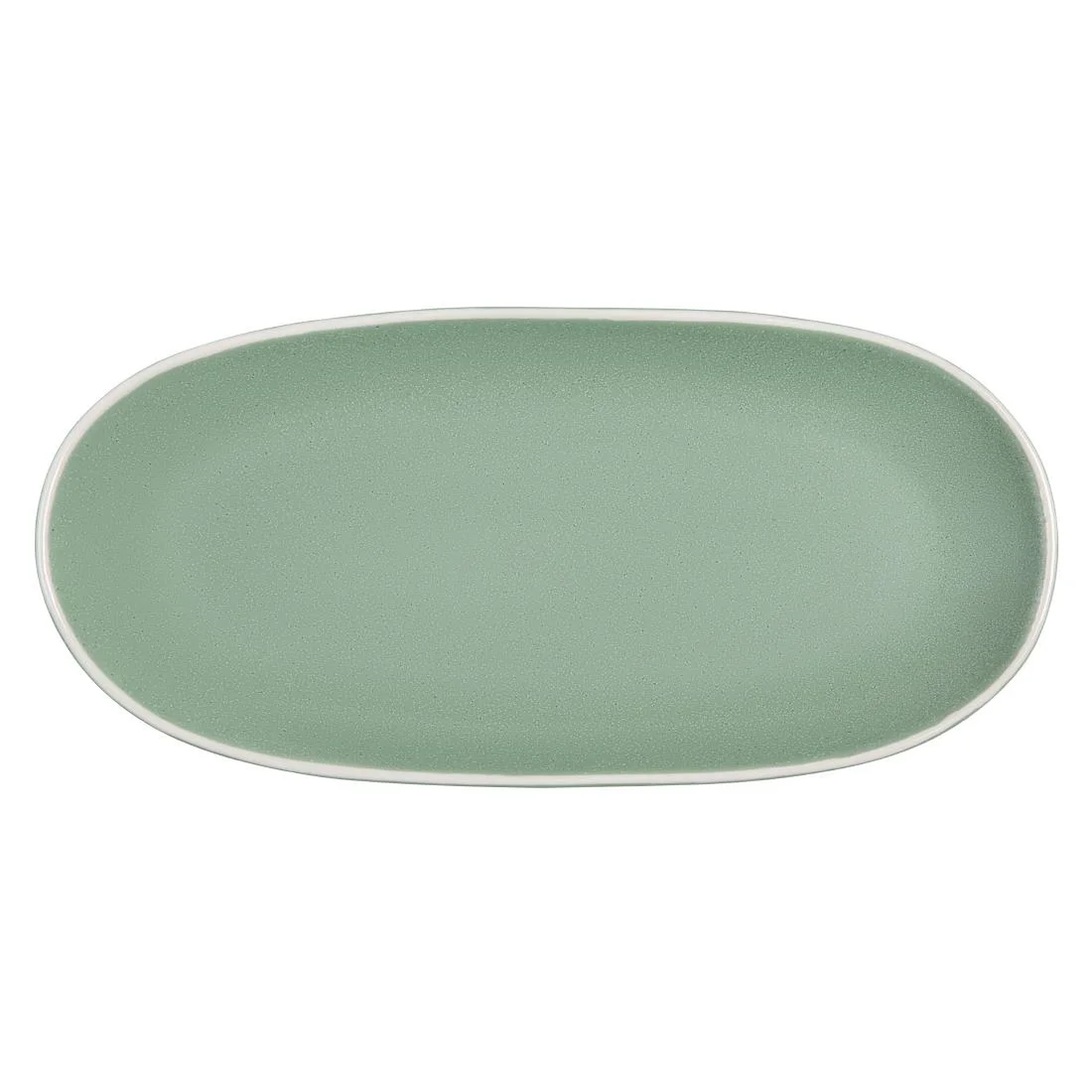 Olympia Chia Oval Plates Green 280x135mm (6 Pack)