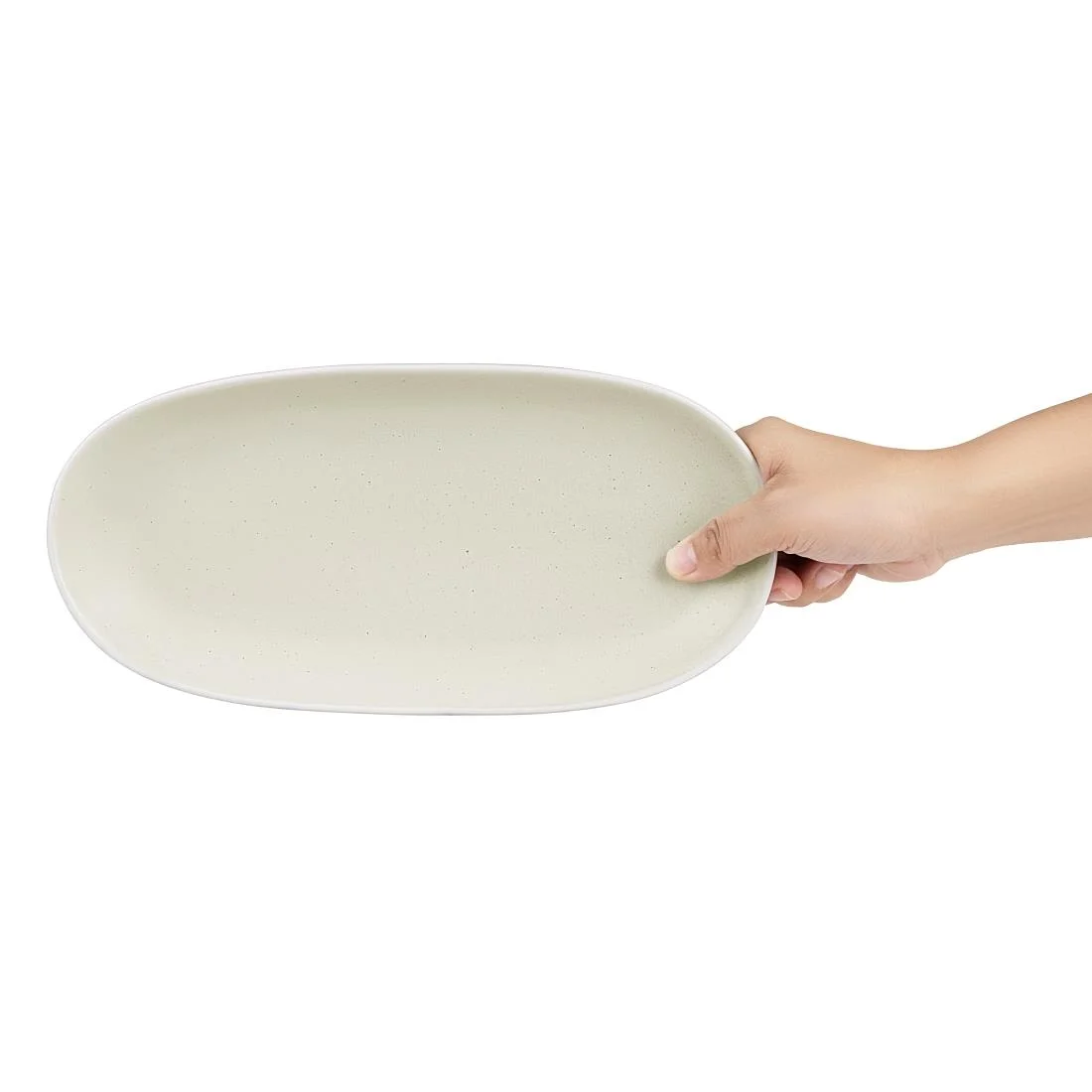 Olympia Chia Oval Plates Sand 280x135mm (6 Pack) - Image 3