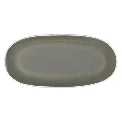 Olympia Chia Oval Plates Charcoal 280x135mm (6 Pack) - Image 2