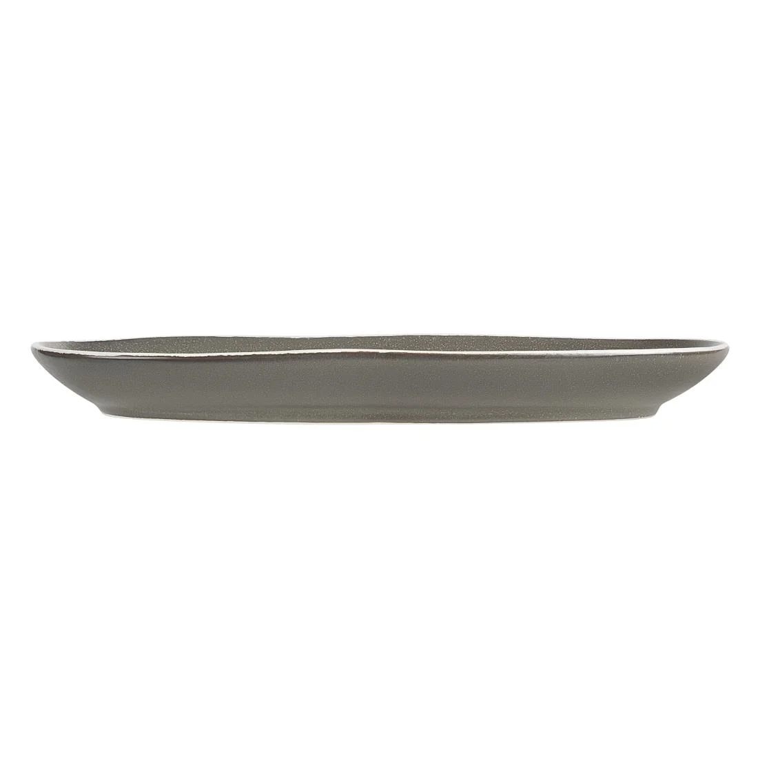 Olympia Chia Oval Plates Charcoal 280x135mm (6 Pack) - Image 4