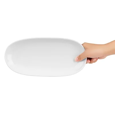 Olympia Chia Oval Plates White 280x135mm (6 Pack) - Image 3