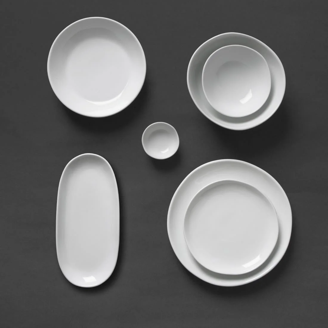 Olympia Chia Oval Plates White 280x135mm (6 Pack) - Image 6