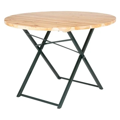 Bolero German Beer Bench and Round Table Set 1670x460mm - Image 1