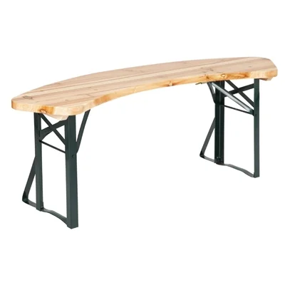 Bolero German Beer Bench and Round Table Set 1670x460mm - Image 6