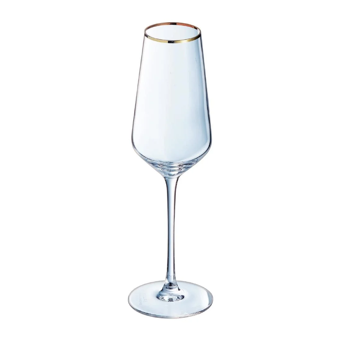 Cristal d'Arques Ultime Gold Band Flutes 170ml (8 Pack) - Image 3