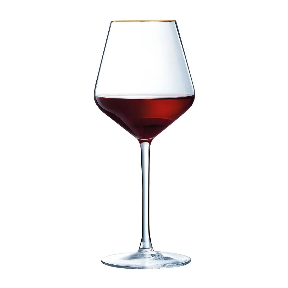 Cristal d'Arques Ultime Gold Band Wine Glasses 470ml (8 Pack) - Image 2