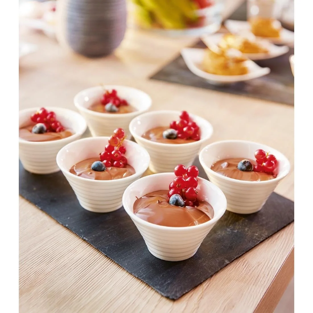 Arcoroc Appetizer Spiral Dishes White 85mm (24 Pack) - Image 4