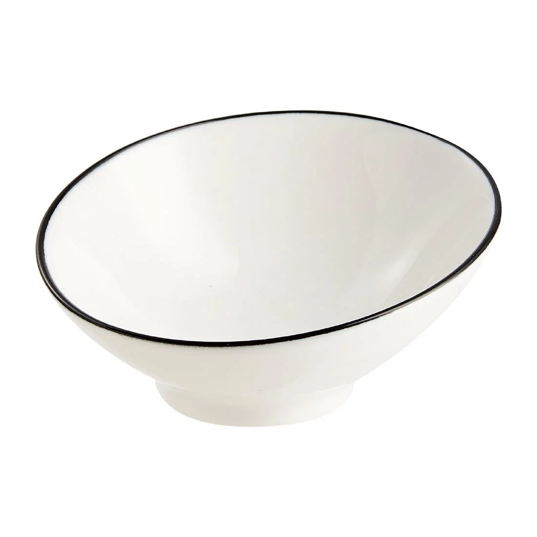 Arcoroc Appetizer Ludico Dishes Black Line 95mm (24 Pack) - Image 1