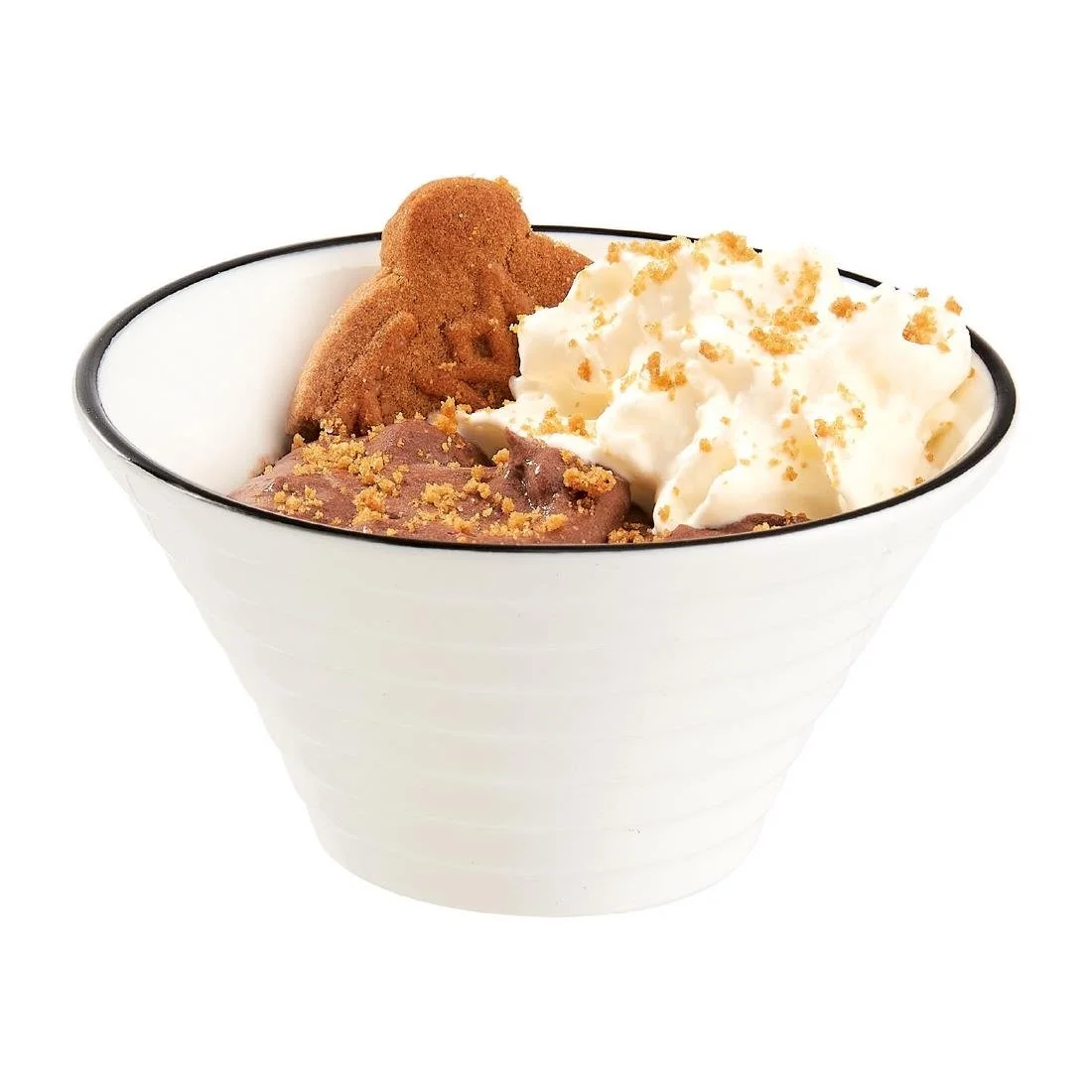 Arcoroc Appetizer Spiral Dishes Black Line 85mm (24 Pack) - Image 2