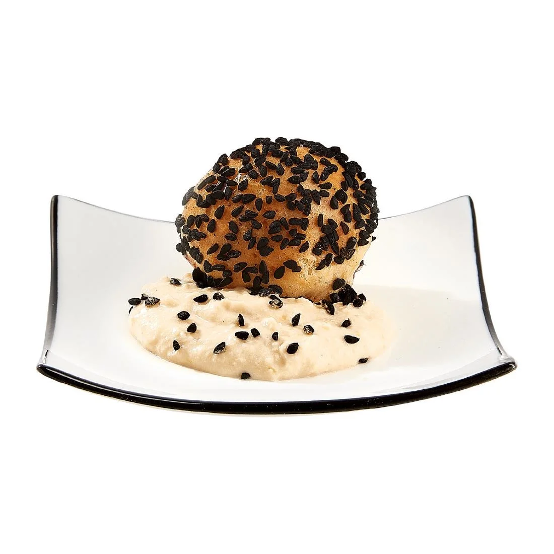 Arcoroc Appetizer Square Small Bowls Black Line 95mm (24 Pack) - Image 2