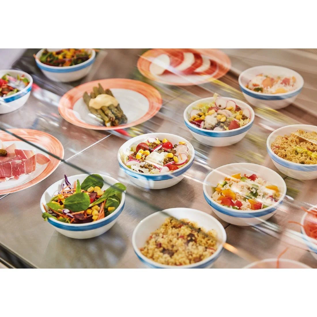 Arcoroc Brush Bowls Blue 120mm (36 Pack) - Image 3