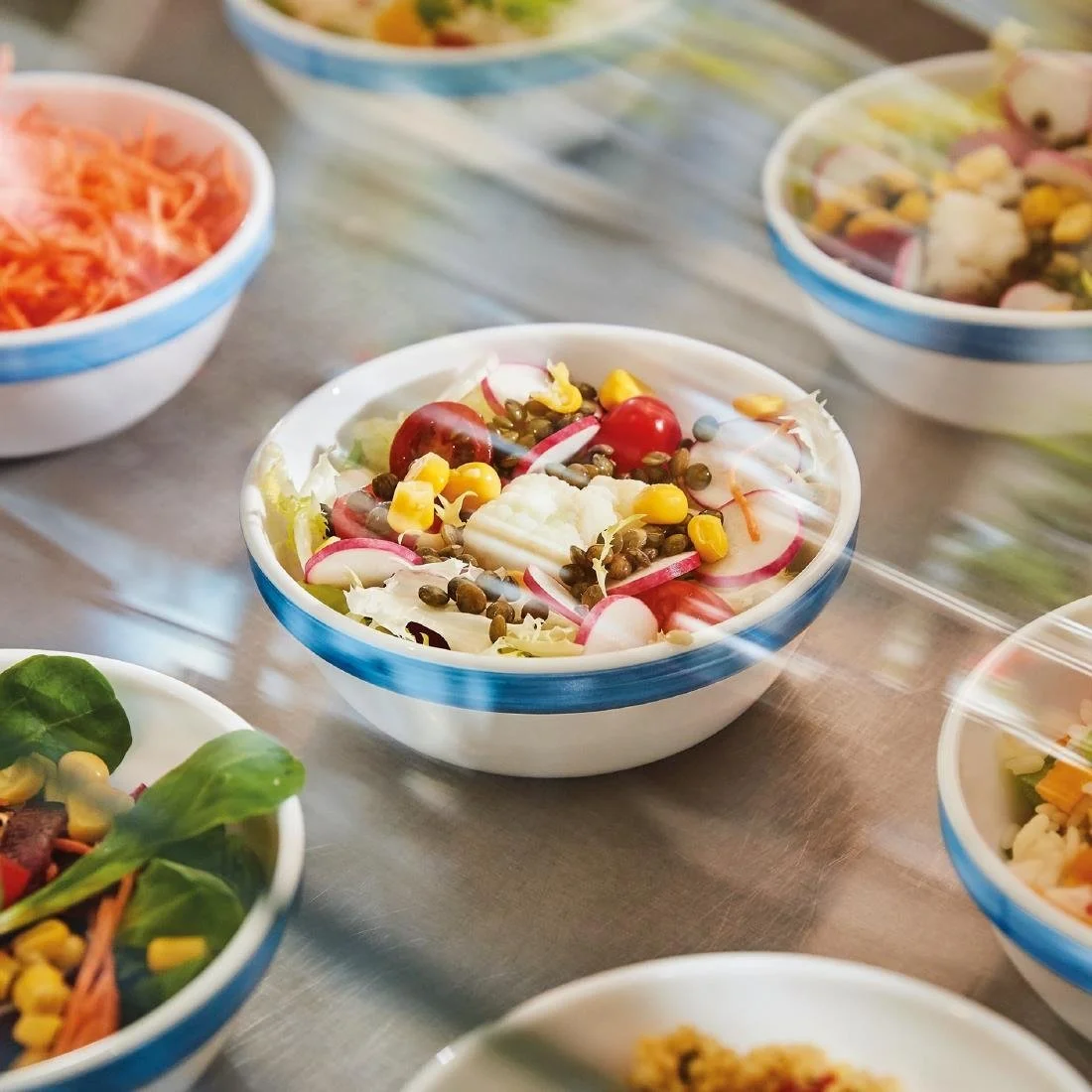 Arcoroc Brush Bowls Blue 120mm (36 Pack) - Image 4