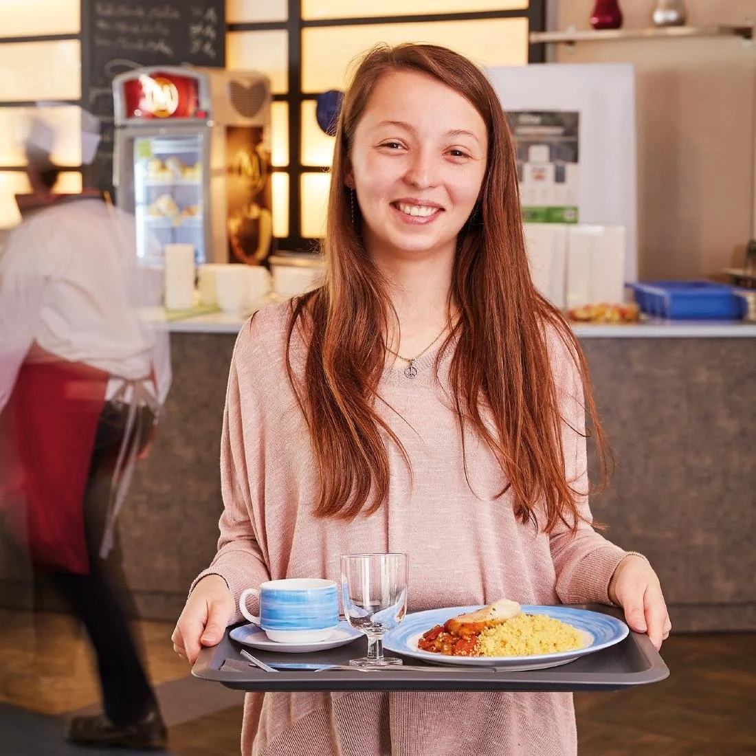 Arcoroc Brush Plates Blue 252mm (12 Pack) - Image 4