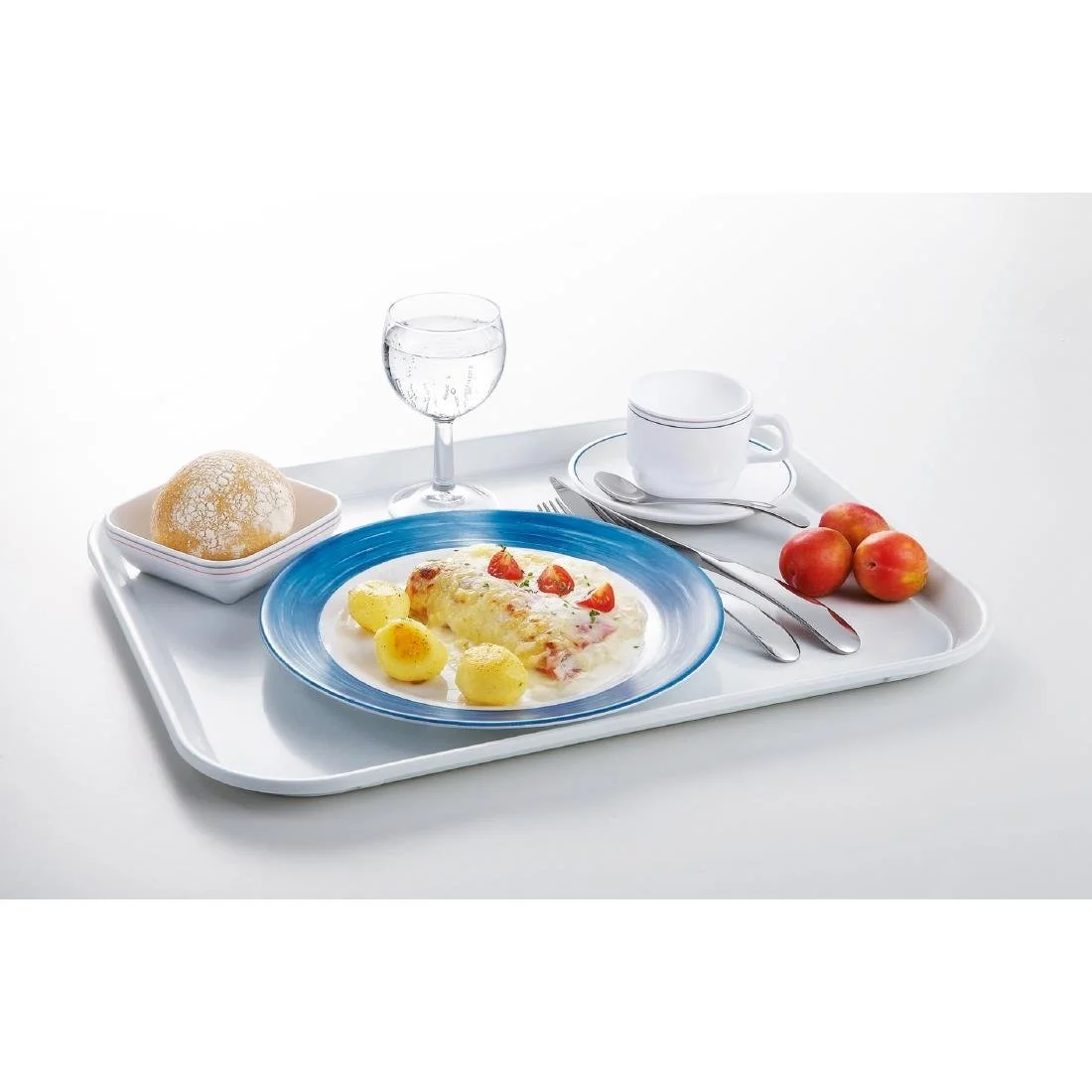 Arcoroc Brush Plates Blue Jean 235mm (24 Pack) - Image 3