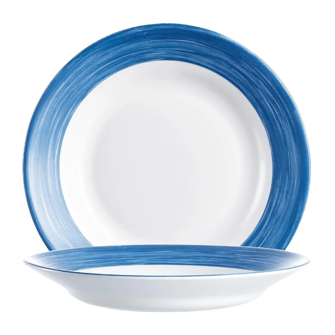 Arcoroc Brush Soup Plates Blue Jean 225mm (12 Pack) - Image 3