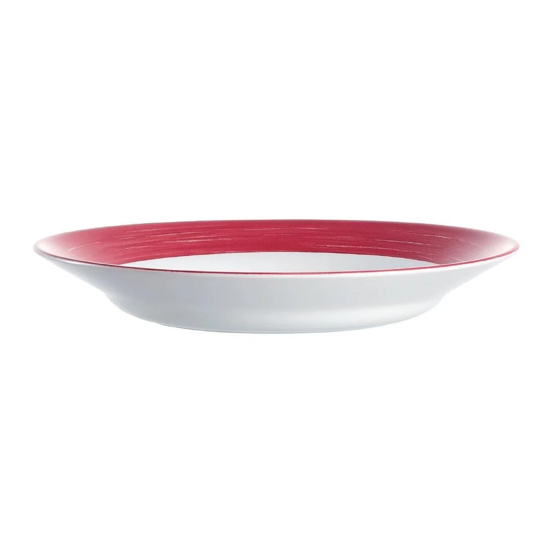 Arcoroc Brush Soup Plates Cherry Red 225mm (12 Pack) - Image 3