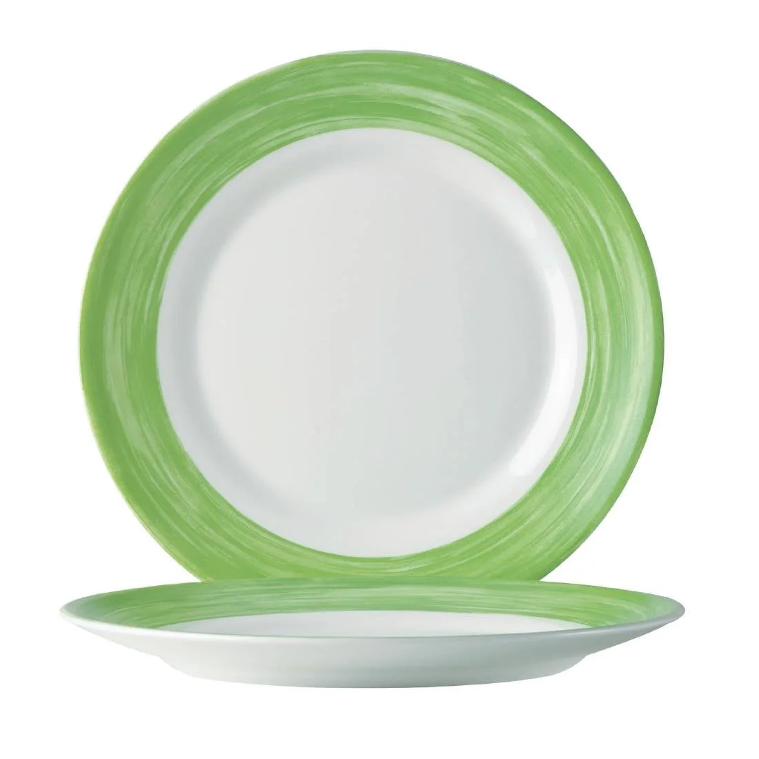 Arcoroc Brush Dessert Plates Green 195mm (12 Pack) - Image 3