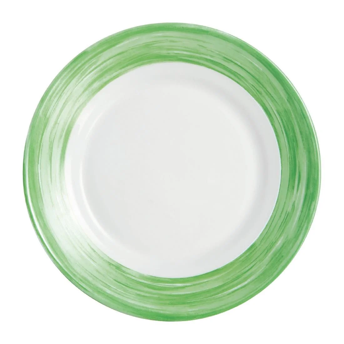 Arcoroc Brush Dessert Plates Green 195mm (12 Pack) - Image 1