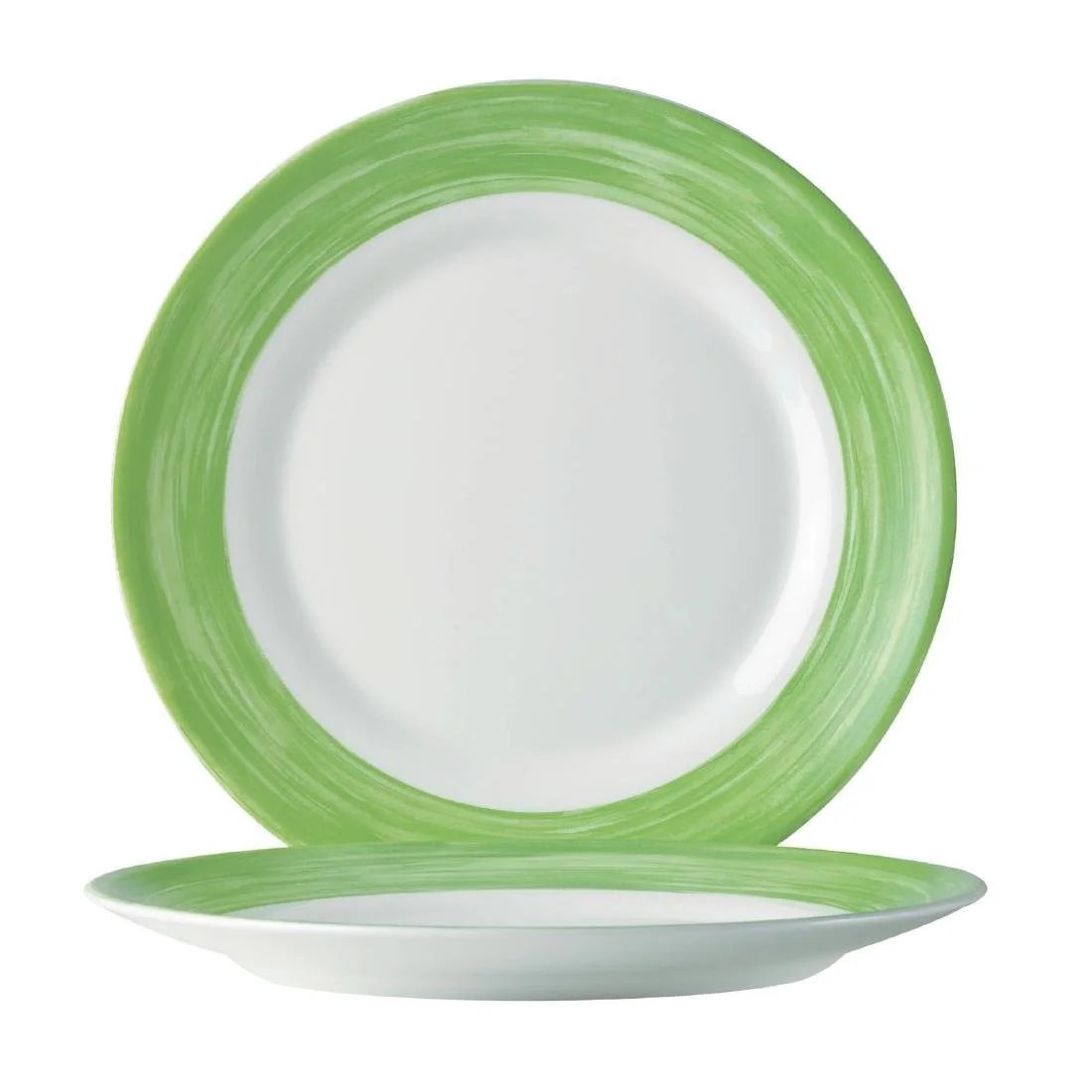 Arcoroc Brush Plates Green 252mm (12 Pack) - Image 2