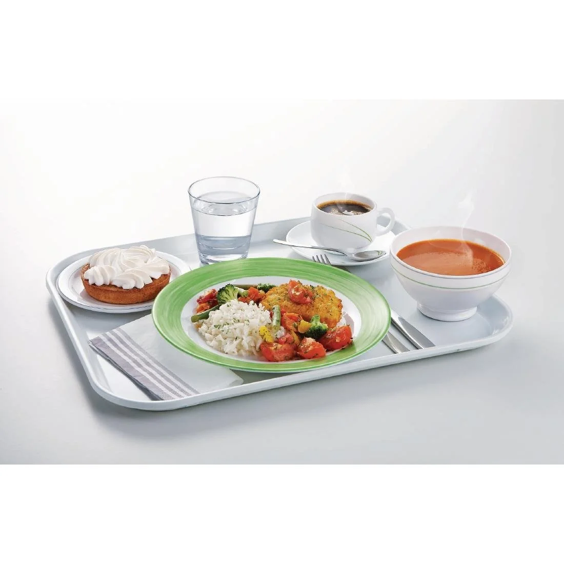 Arcoroc Brush Side Plates Green 155mm (24 Pack) - Image 3